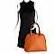 Chevron Pattern Dome Satchel Wallet SET MH-LP0711W