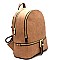 Multi Compartment Backpack SET with Double Zipper Wallet