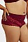 PACK OF 12 PIECES COMFY COTTON LACE PLUS SIZE HIPSTER PANTY MULP1337CHX6