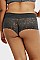 PACK OF 12 PIECES COMFY COTTON LACE PLUS SIZE HIPSTER PANTY MULP1337CHX6