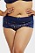 PACK OF 12 PIECES COMFY COTTON LACE PLUS SIZE HIPSTER PANTY MULP1337CHX6