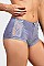 PACK OF 12 PIECES STYLISH SIDE LACE COTTON BOYSHORT PANTY MULP1388CB3