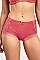 PACK OF 12 PIECES STYLISH SIDE LACE COTTON BOYSHORT PANTY MULP1388CB3