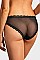 PACK OF 12 PIECES SULTRY BREATHABLE LACE TRIM BIKINI PANTY MULP9020LK