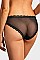 PACK OF 12 PIECES SULTRY BREATHABLE LACE TRIM BIKINI PANTY MULP9020LK