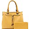 Trendy String Accent 2-Way Satchel Wallet SET MH-LQ1161