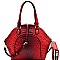 Ostrich Embossed Satchel Wallet SET MH-LQ1192W