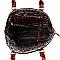 Ostrich Embossed Satchel Wallet SET MH-LQ1192W