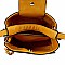 Stylish Front Zipper Pocket 2-Way Medium Satchel Stone MH-LQ133