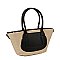 Straw Shopper Tote Bag