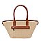 Straw Shopper Tote Bag