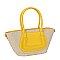 Straw Shopper Tote Bag