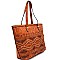 LS1305-LP Tribal Pattern Laser-cut Tote