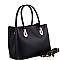 Fashionable Multi-Compartment Medium 2-Way Satchel MH-LS5024