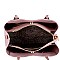 Fashionable Multi-Compartment Medium 2-Way Satchel MH-LS5024