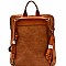 Perforated Pocket Convertible Backpack Shoulder Bag MH-LSD014