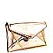 LW2160-LP Metallic Envelope Clutch with Card Slots