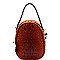 Stylish Round Ostrich Shoulder Bag MH-LW2352