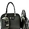 Bow Accent 3 in 1 Twin Dome Satchel Value SET  MH-LW3041