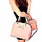 Bow Accent 3 in 1 Twin Dome Satchel Value SET  MH-LW3041
