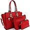 WOVEN HARDWARE ACCENT CROSS BODY VALUE SET