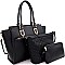 WOVEN HARDWARE ACCENT CROSS BODY VALUE SET