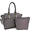 WOVEN HARDWARE ACCENT CROSS BODY VALUE SET