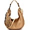 2-Way Laser-Cut Double Tassel Accent Expandable Hobo