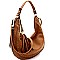 2-Way Laser-Cut Double Tassel Accent Expandable Hobo
