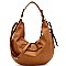 2-Way Laser-Cut Double Tassel Accent Expandable Hobo