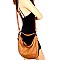 2-Way Laser-Cut Double Tassel Accent Expandable Hobo
