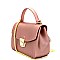 LYX003-LP Matte Jelly Small Flap Satchel Cross Body