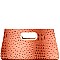 Ostrich Embossed Carry Bag Clutch MH-LLY010