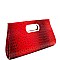 Ostrich Embossed Carry Bag Clutch MH-LLY010