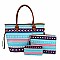 Native American Tribal Aztec Printed Canvas 3-in-1 Shopper