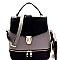 Spiffy Push-Lock 2 in 1 Convertible Backpack Satchel MH-MA3016