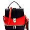 Spiffy Push-Lock 2 in 1 Convertible Backpack Satchel MH-MA3016