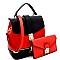 Spiffy Push-Lock 2 in 1 Convertible Backpack Satchel MH-MA3016