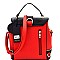 Spiffy Push-Lock 2 in 1 Convertible Backpack Satchel MH-MA3016