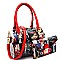 Obama Hologram Magazine Print 2 in 1 Metal Frame Satchel SET
