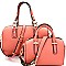 MC0036-LP Unique Linked Strap Accent 2 in 1 Twin Satchel SET