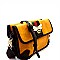 Bee Charm Color Block Striped Compartment Shoulder Bag MH-MC0040