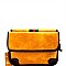 Bee Charm Color Block Striped Compartment Shoulder Bag MH-MC0040