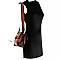 Bee Charm Color Block Striped Compartment Shoulder Bag MH-MC0040