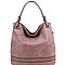 Classic Braid Accent Laser-Cut 2-Way Hobo MH-MC0061