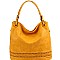 Classic Braid Accent Laser-Cut 2-Way Hobo MH-MC0061