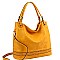 Classic Braid Accent Laser-Cut 2-Way Hobo MH-MC0061