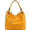 Classic Braid Accent Laser-Cut 2-Way Hobo MH-MC0061