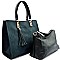 MD3835-LP Tassel Accent 2 in 1 Soft Touch Tote