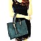 MD3835-LP Tassel Accent 2 in 1 Soft Touch Tote